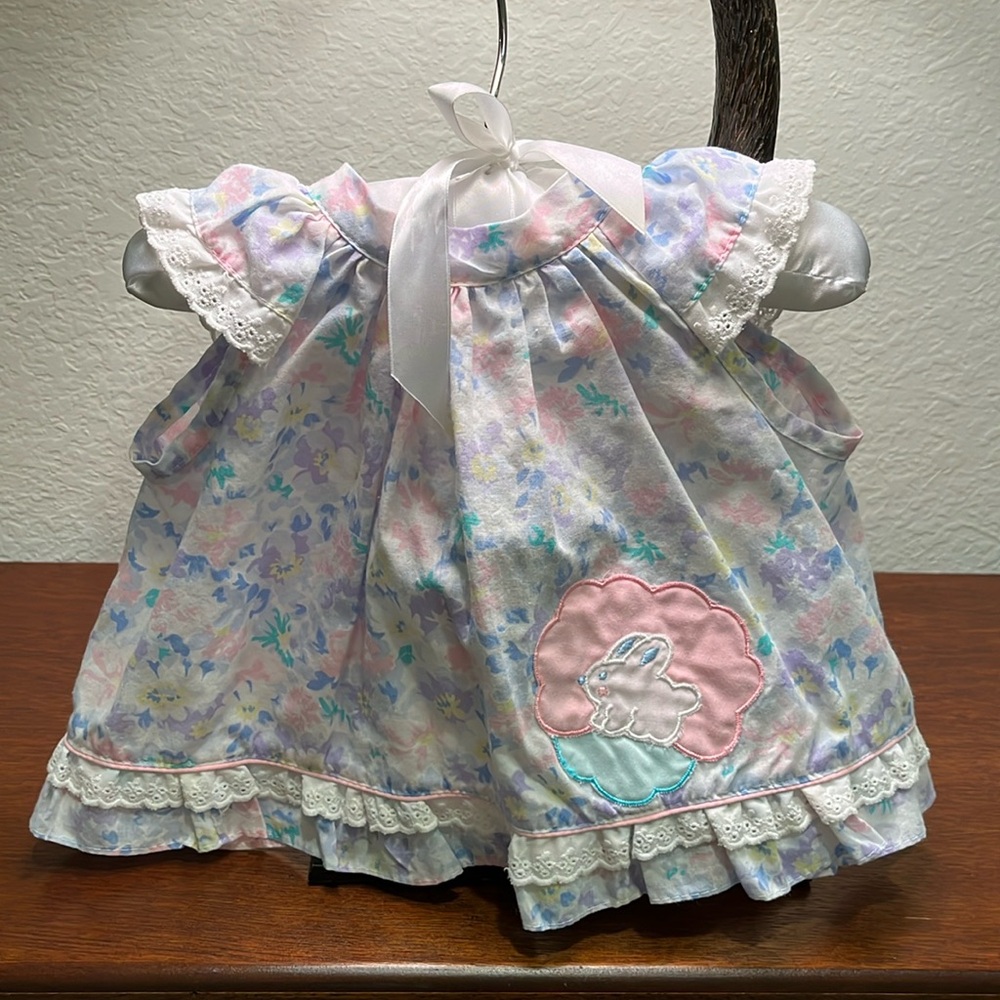 Vintage pastel apron style easter shirt